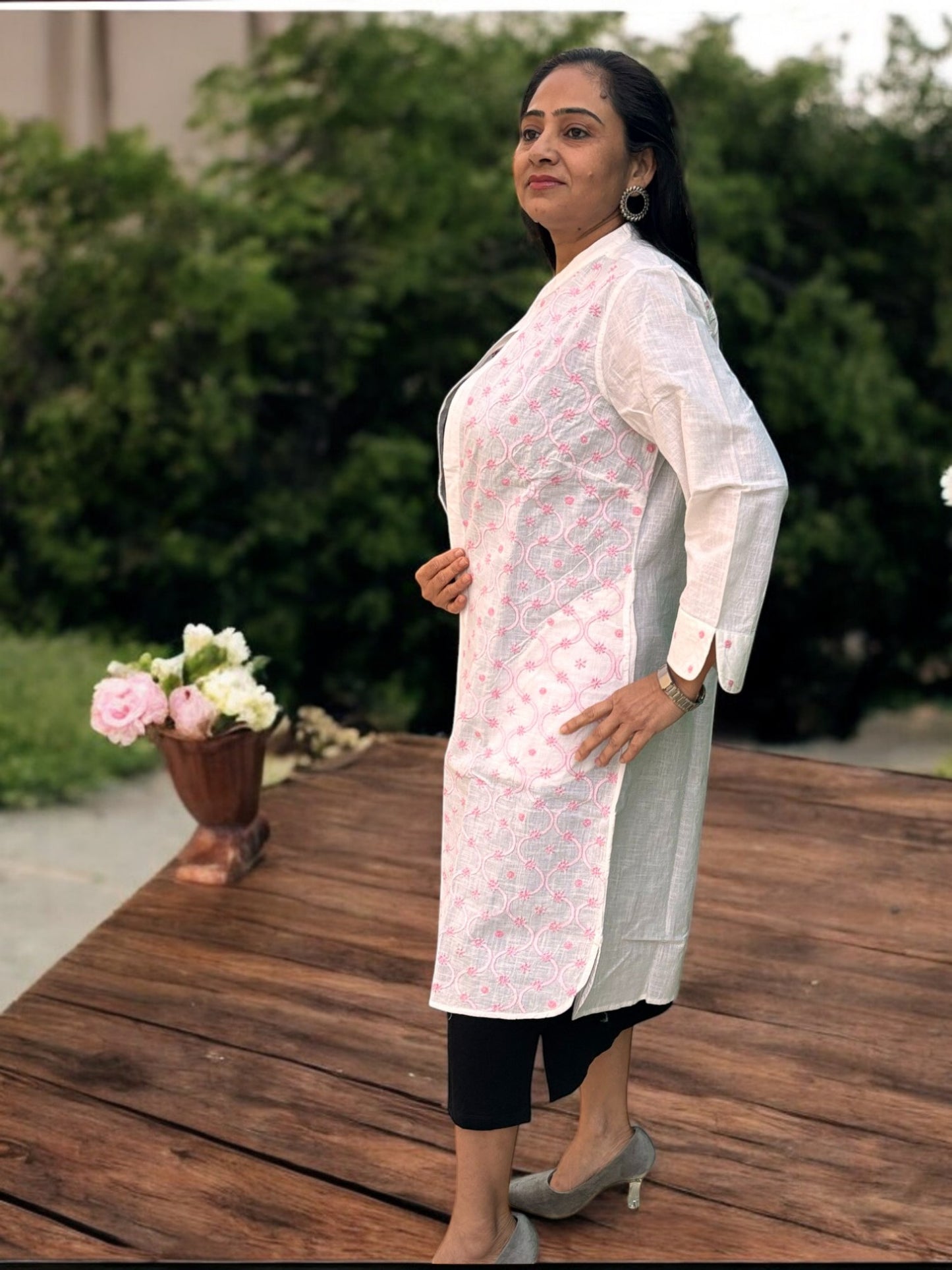 PREMIUM COTTON PINK HANDCRAFTED JACKET