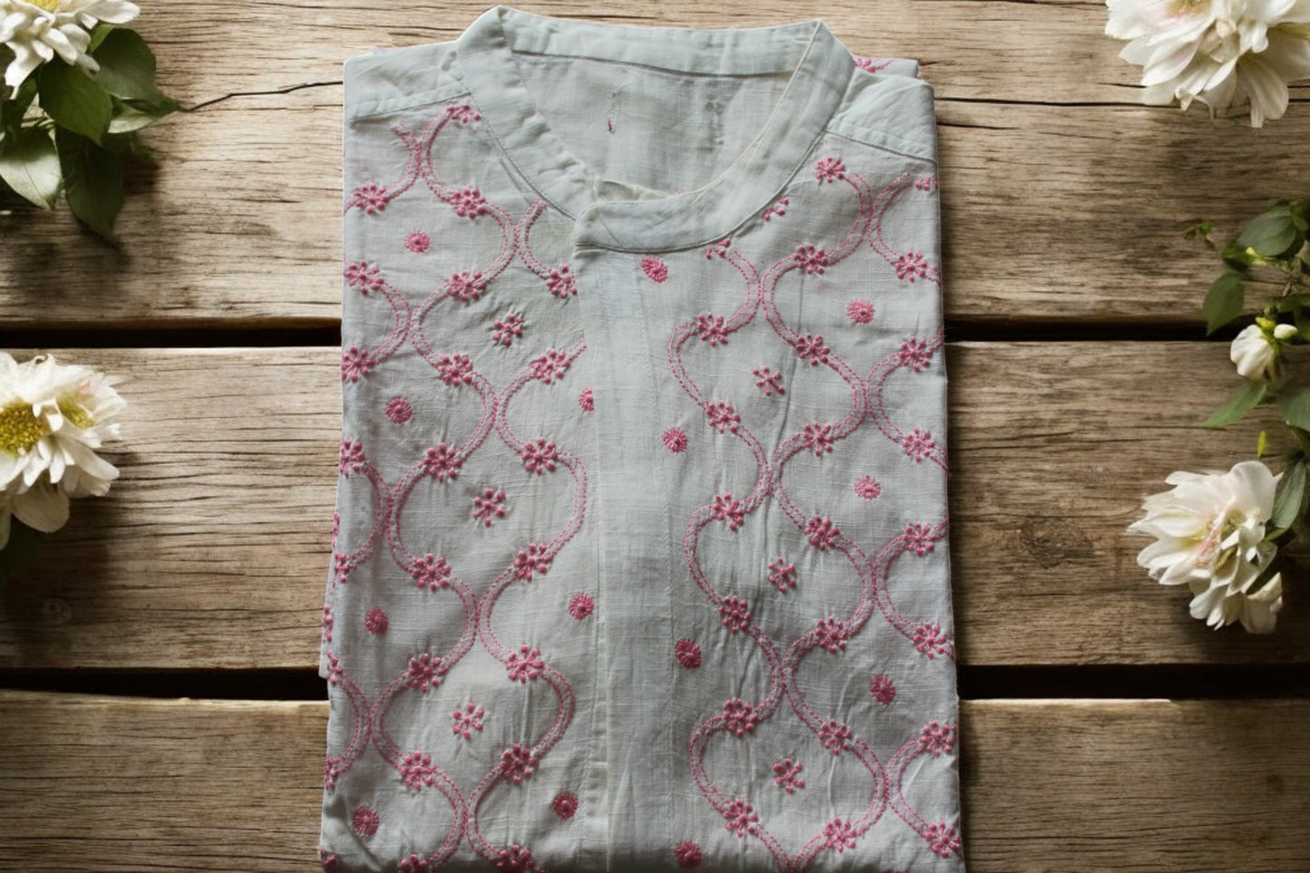 PREMIUM COTTON PINK HANDCRAFTED JACKET