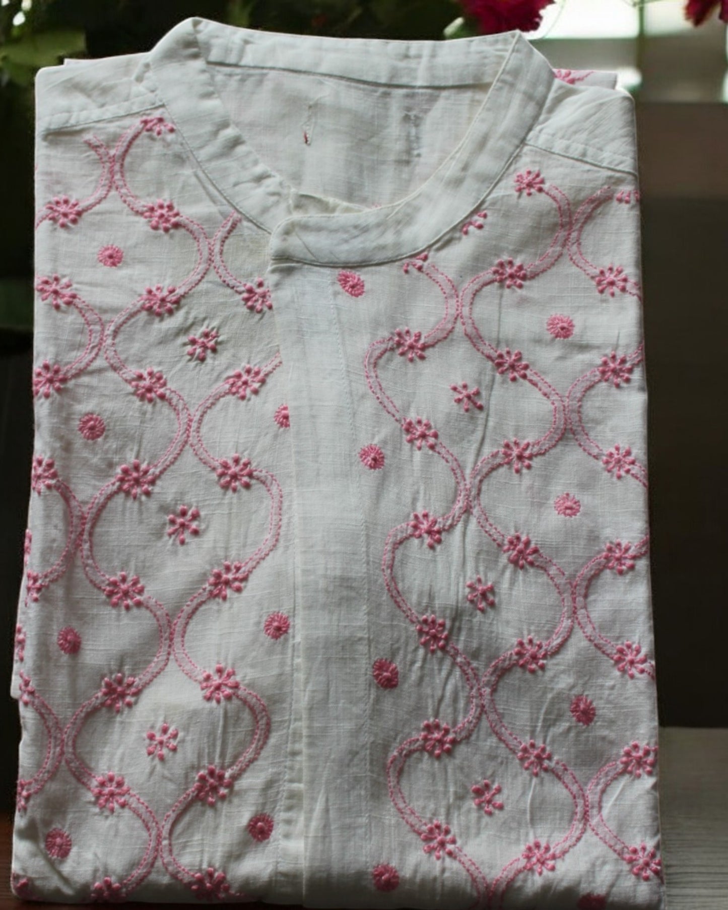 PREMIUM COTTON PINK HANDCRAFTED JACKET