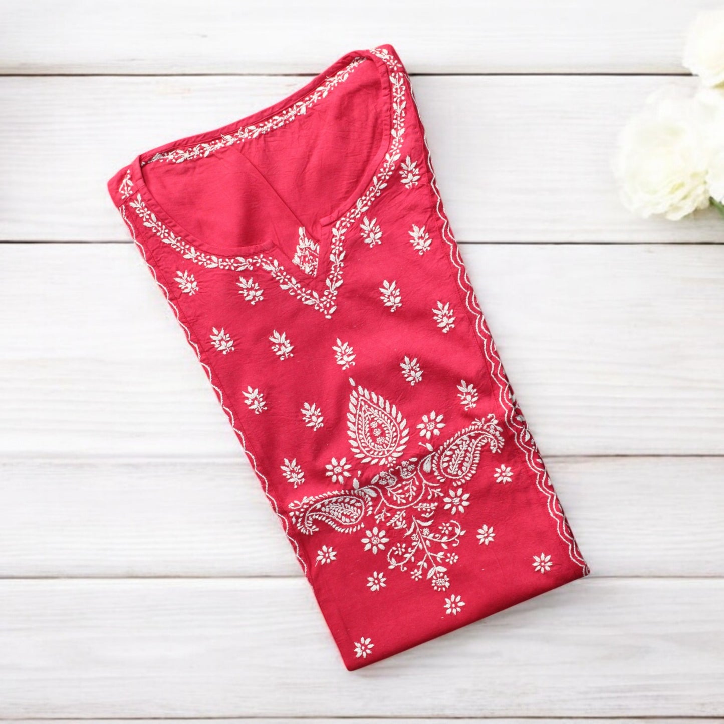 EXCLUSIVE MAGENTA PINK HANDCRAFTED KURTI