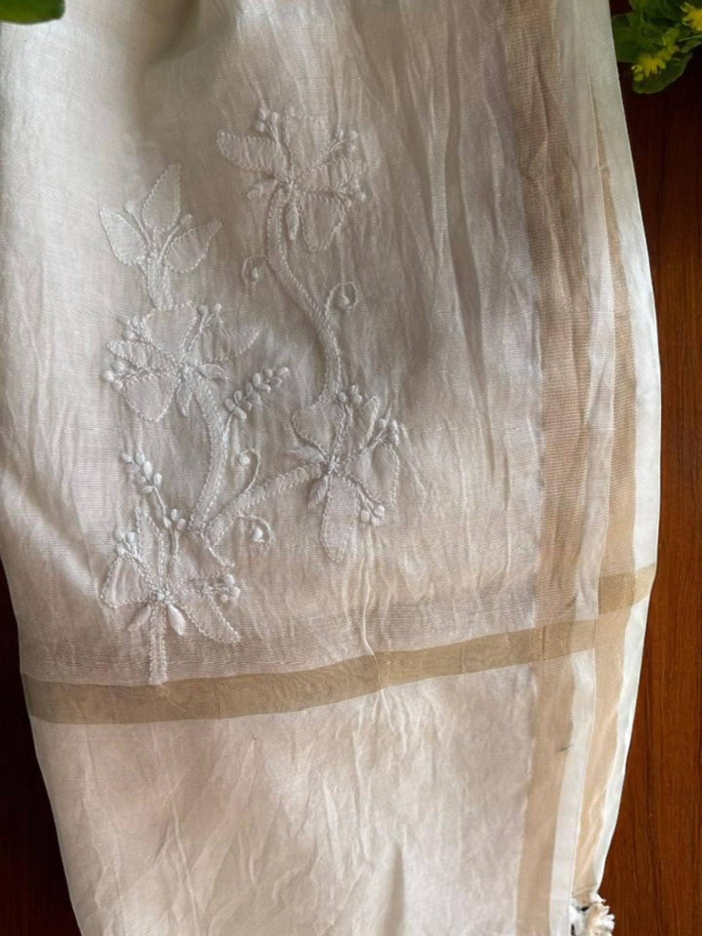 PREMIUM CHNADERI COTTON CHIKANKARI DUPATTA