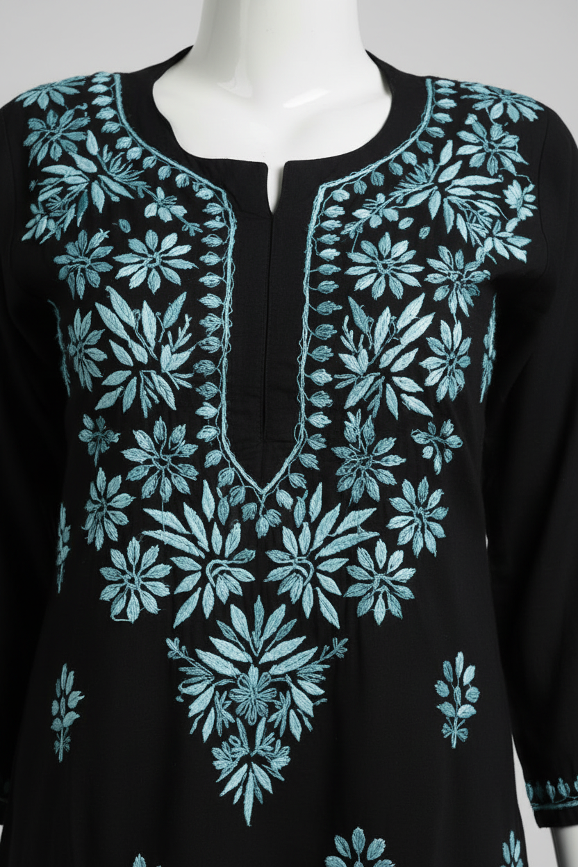 Chikankari modal kurta