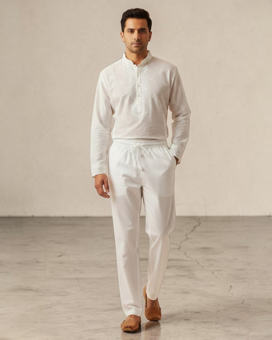 MEN’S COTTON PAJAMA WITH POCKETS – PREMIUM ETHNIC BOTTOM WEAR
