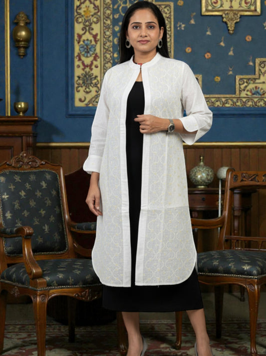 PREMIUM  COTTON YELLOW HANDCRAFTED JACKET