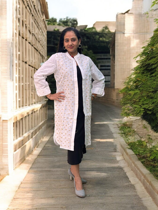 PREMIUM COTTON BROWN HANDCRAFTED JACKET