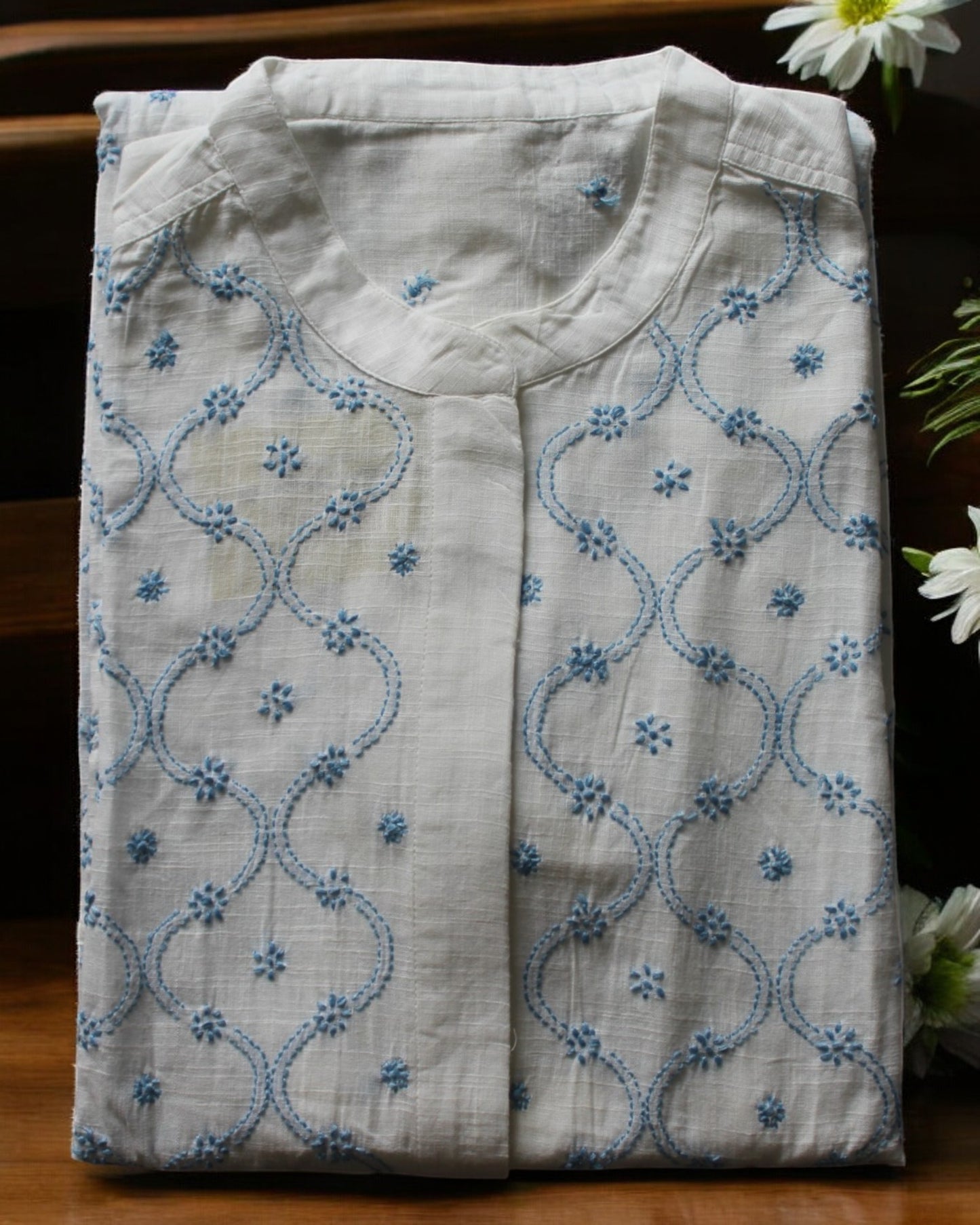 PREMIUM COTTON BLUE HANDCRAFTED JACKET