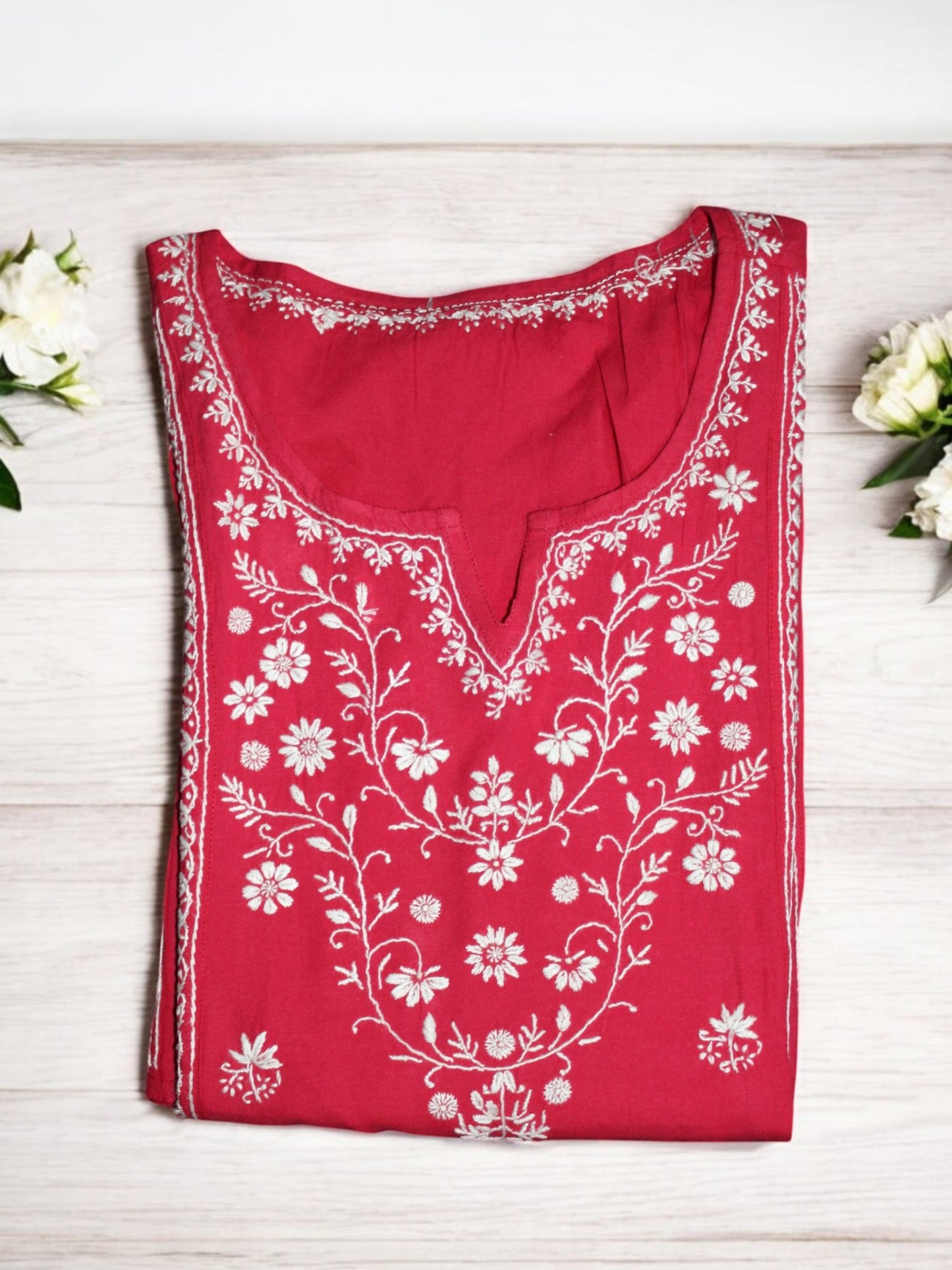 EXCLUSIVE MAGENTA PINK HANDCRAFTED  KURTI