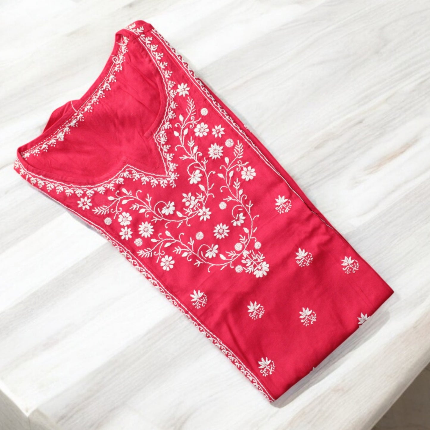EXCLUSIVE MAGENTA PINK HANDCRAFTED  KURTI