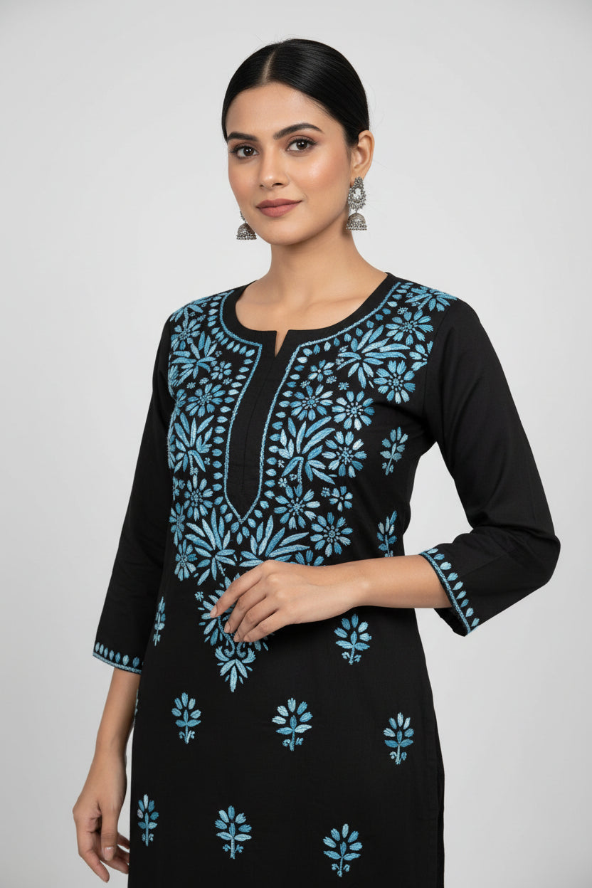 Chikankari modal kurta
